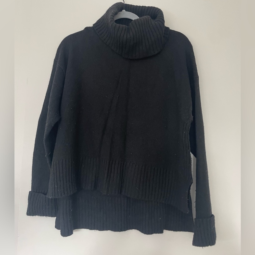 Anthropologie Black Turtleneck Sweater
